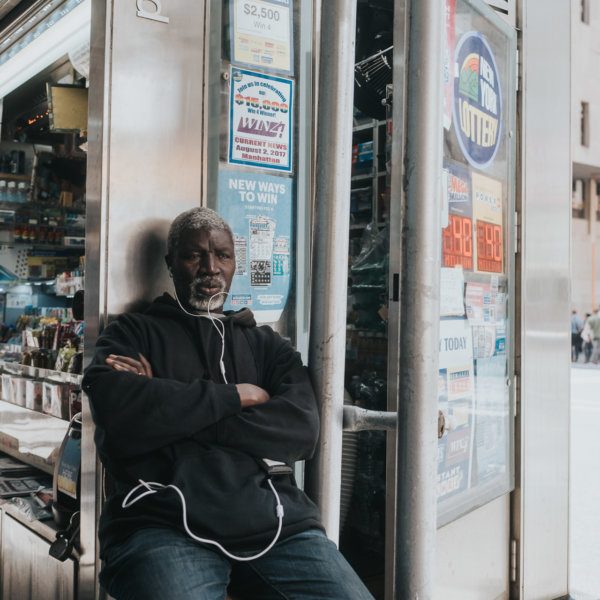 alter Mann in New York